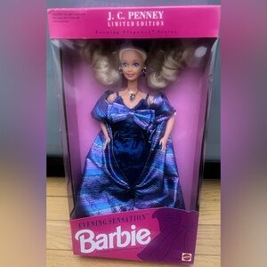 NIB Barbie JCPenny Limited Edition Evening Sensation Doll Mattel 1992 No 1278